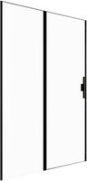 Душевая дверь Allen Brau Priority 120 3.31033.BBA профиль Черный браш стекло прозрачное — фото 19, Распашные душевые двери