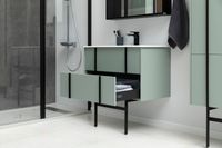 Тумба под раковину Allen Brau Reality 90 1.32006.CGM подвесная Олива матовая — фото 80, Тумбы под раковину