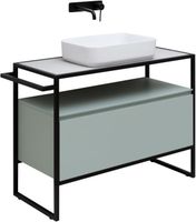 Тумба под раковину Allen Brau Priority 100 1.31003.PWM Папирус матовый — фото 18, Тумбы под раковину