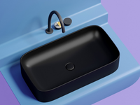 Раковина-чаша Ceramicanova Element 71 CN6054MB Черная матовая — фото 4, Раковины накладные