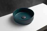 Раковина-чаша Allen Brau Fantasy Line 36 4.11032.PT Петроль — фото 13, Раковины накладные