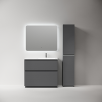 Тумба напольная SANCOS Folk Floor правая 995х445х850, c двумя ящиками оснащенными доводчиками, Grey soft, арт. арт-FL100FRGS — фото 6, Тумбы под раковину