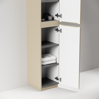 Шкаф-пенал напольный SANCOS Folk Floor, 350х350х1880 мм, цвет Капучино, арт. арт-PFL35FCP — фото 10, Пеналы для ванной комнаты