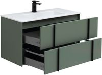 Тумба под раковину Allen Brau Reality 90 1.32006.CGM подвесная Олива матовая — фото 11, Тумбы под раковину