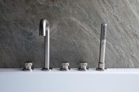 Смеситель на борт ванны Allen Brau Priority Брашированный никель арт-5.31007-BN — фото 13, Смесители на борт ванны