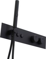 Смеситель для душа Allen Brau Liberty с термостатом Черный матовый арт-5.33010-31 — фото 3, Смесители для душа с термостатом