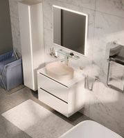 Пенал Allen Brau Activity 35 1.34002.WM L белый матовый/черный браш — фото 12, Пеналы для ванной комнаты