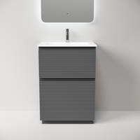 Тумба напольная SANCOS Folk Floor, 590х445х850, c двумя ящиками оснащенными доводчиками, Grey soft, арт. арт-FL60FGS — фото 1, Тумбы под раковину