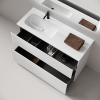 Тумба напольная SANCOS Folk Floor левая 1190х445х850, c двумя ящиками оснащенными доводчиками, Bianco, арт. арт-FL120FLW — фото 2, Тумбы под раковину