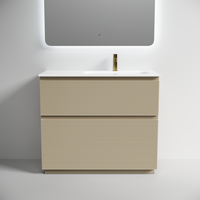 Тумба напольная SANCOS Folk Floor правая 995х445х850, c двумя ящиками оснащенными доводчиками, Капучино, арт. арт-FL100FRCP — фото 1, Тумбы под раковину