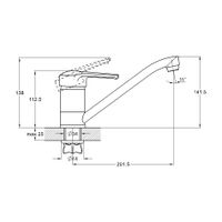 Товар: Смеситель для кухни G.Lauf 4G4-A182, хром - фото 2 Смеситель для кухни G.Lauf 4G4-A182, хром — фото 2, Смесители для кухни