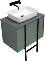 Тумба под раковину Allen Brau Reality 70 1.32004.CGM подвесная Олива матовая — фото 20, Тумбы под раковину