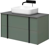 Тумба под раковину Allen Brau Reality 90 1.32006.CGM подвесная Олива матовая — фото 28, Тумбы под раковину