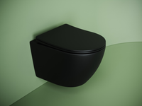 Подвесной унитаз CERAMICANOVA Uno смыв Торнадо 490x360x360 черный матовый — фото 4, Подвесные унитазы