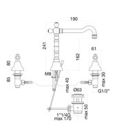 Смеситель для раковины Fiore GIOIELLI SKY (SWAROVSKI®) , хром арт-09CR0637 — фото 2, Смесители для раковины