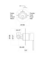 Смеситель для душа Fiore KATANA , хром арт-77CR7565 — фото 2, Смеситель для душа