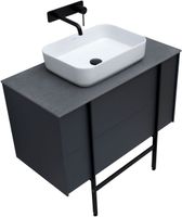 Тумба под раковину Allen Brau Reality 90 1.32006.AM подвесная Антрацит матовый — фото 40, Тумбы под раковину