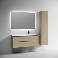 Тумба подвесная SANCOS Folk правая 1190х445х500, c двумя ящиками оснащенными доводчиками, Капучино, арт. арт-FL120RCP — фото 3, Тумбы под раковину