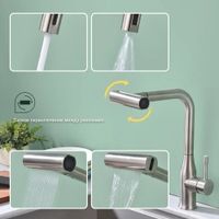 Смеситель для кухни с мультифункциональным изливом Splenka , сатин арт-S206.49.05 — фото 3, Смесители для кухни