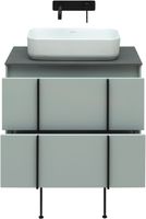 Тумба под раковину Allen Brau Reality 70 1.32004.PWM подвесная Папирус матовый — фото 13, Тумбы под раковину