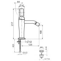 Товар: Смеситель для биде Webert Opera , черный арт-OA840102560 - фото 2 Смеситель для биде Webert Opera , черный арт-OA840102560 — фото 2, Смесители для биде