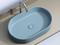 Раковина-чаша Ceramicanova Element 61 CN6048ML Голубая матовая — фото 1, Раковины накладные