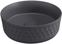 Раковина-чаша Allen Brau Fantasy Romb 36 4.11033.AN Антрацит — фото 1, Раковины накладные