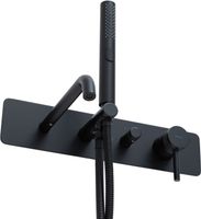 Смеситель для ванны Allen Brau Priority 5.31A05-31 Черный матовый — фото 2, Смеситель для ванны