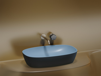 Раковина-чаша Ceramicanova Element 60 CN6049ML Голубая матовая — фото 19, Раковины накладные