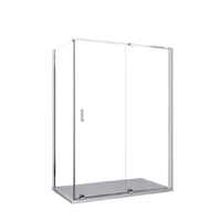 Душевой уголок Ceruttispa Premiata-8 120x90 профиль Хром стекло прозрачное — фото 1, Прямоугольные душевые уголки