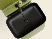 Раковина-чаша Ceramicanova Element 61 CN6053MB Черная матовая — фото 7, Раковины накладные