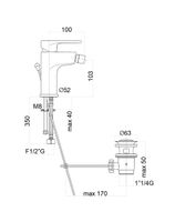 Смеситель для биде Fiore KYMA , хром арт-75CR6530 — фото 2, Смесители для биде