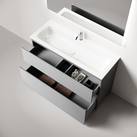 Тумба напольная SANCOS Folk Floor 1190х445х850, c двумя ящиками оснащенными доводчиками, Ergraut soft, арт. арт-FL120FES — фото 6, Тумбы под раковину