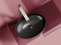 Раковина-чаша Ceramicanova Element 50 CN6056MB Черная матовая — фото 5, Раковины накладные