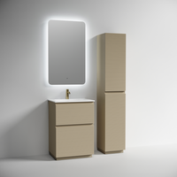 Тумба напольная SANCOS Folk Floor 590х445х850, c двумя ящиками оснащенными доводчиками, Капучино, арт. арт-FL60FCP — фото 4, Тумбы под раковину