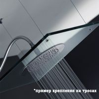 Верхний душ Graffio KINGS , черный арт-KI011NEO — фото 3, Верхние души