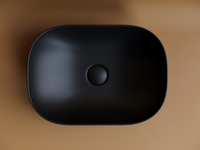 Раковина-чаша Ceramicanova Element 45 CN6009MB Черная матовая — фото 7, Раковины накладные