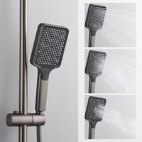 Товар: Душевая система с термостатом Splenka , графит арт-S224.26.09 - фото 11 Душевая система с термостатом Splenka , графит арт-S224.26.09 — фото 11, Душевые стойки