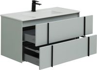 Тумба под раковину Allen Brau Reality 100 1.32007.PWM подвесная Папирус матовый — фото 7, Тумбы под раковину