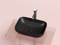 Раковина-чаша Ceramicanova Element 50 CN6055MB Черная матовая — фото 16, Раковины накладные