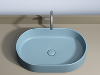 Раковина-чаша Ceramicanova Element 61 CN6048ML Голубая матовая — фото 8, Раковины накладные