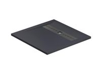 Душевой поддон из искусственного камня Allen Brau Infinity 90x90 8.21001-AM Антрацит — фото 1, Душевые поддоны из искусственного камня