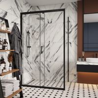 Товар: Душевой уголок Ceruttispa Gloria 120x80 B профиль Черный стекло прозрачное - фото 3 Душевой уголок Ceruttispa Gloria 120x80 B профиль Черный стекло прозрачное — фото 3, Прямоугольные душевые уголки