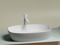 Раковина-чаша Ceramicanova Element 60 Белая глянцевая арт-CN6049 — фото 9, Раковины накладные