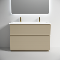 Тумба напольная SANCOS Folk Floor 1190х445х850, c двумя ящиками оснащенными доводчиками, Капучино, арт.FL120FCP — фото 1, Тумбы под раковину