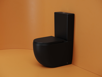 Напольный пристенный унитаз Metropol смыв Торнадо черный матовый CN4001TMB — фото 2, Напольные унитазы