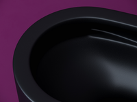 Унитаз Ceramicanova Ulma CN4006TMB подвесной Черный матовый с сиденьем Микролифт — фото 8, Подвесные унитазы