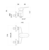 Товар: Смеситель для душа Fiore KEVON , хром арт-81CR6511 - фото 2 Смеситель для душа Fiore KEVON , хром арт-81CR6511 — фото 2, Смеситель для душа