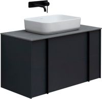 Тумба под раковину Allen Brau Reality 90 1.32006.AM подвесная Антрацит матовый — фото 17, Тумбы под раковину