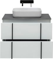 Товар: Тумба под раковину Allen Brau Reality 80 1.32005.WM подвесная Белая матовая - фото 20 Тумба под раковину Allen Brau Reality 80 1.32005.WM подвесная Белая матовая — фото 20, Тумбы под раковину